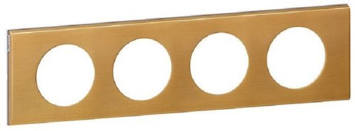 Рамка универсальная Legrand Celiane Corian 4-м. металл золото картинка